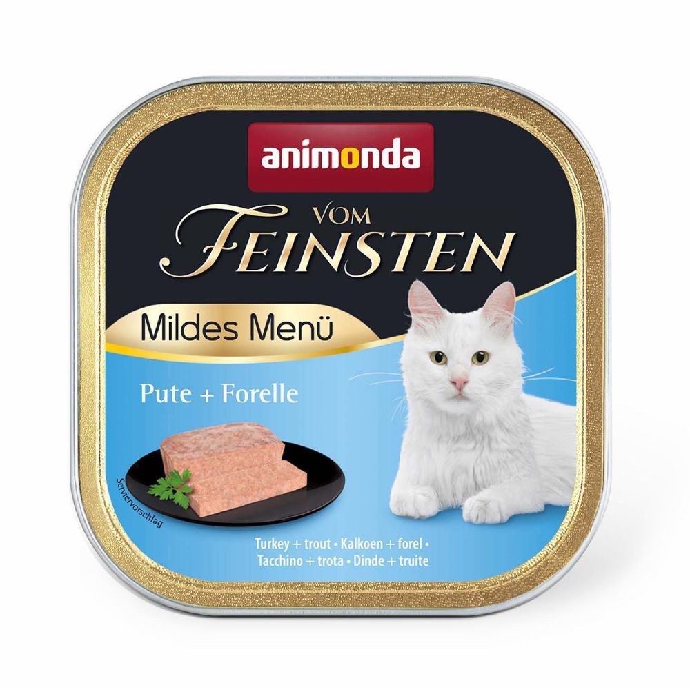 Вологий корм для котів Animonda Vom Feinsten Adult 100 г - індичка та форель Вологий корм для котів Animonda Vom Feinsten Adult 100 г - індичка та форель