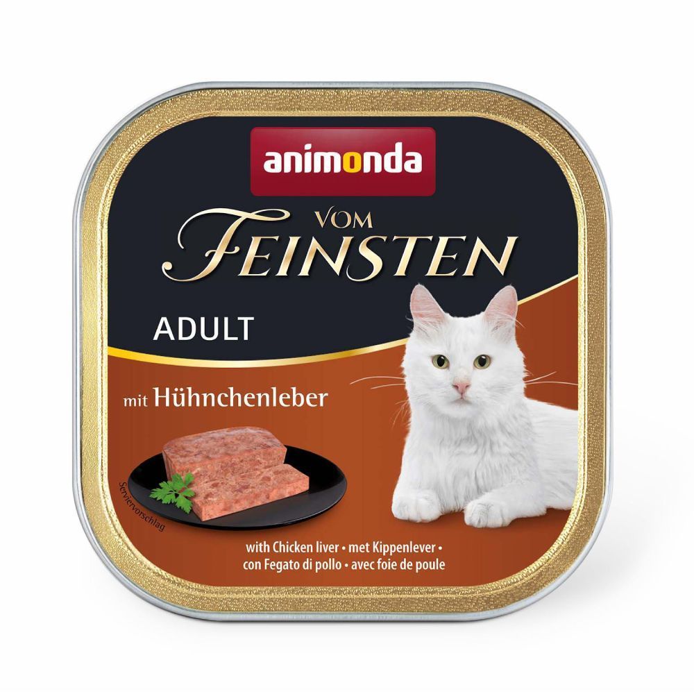 Влажный корм для кошек Animonda Vom Feinsten Adult 100 г — куриная печень Влажный корм для кошек Animonda Vom Feinsten Adult 100 г — куриная печень