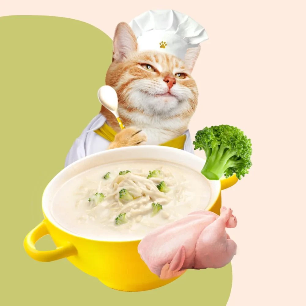 Влажный корм для кошек Moochie Сreamy Broths 40 г - курица и брокколи Влажный корм для кошек Moochie Сreamy Broths 40 г - курица и брокколи