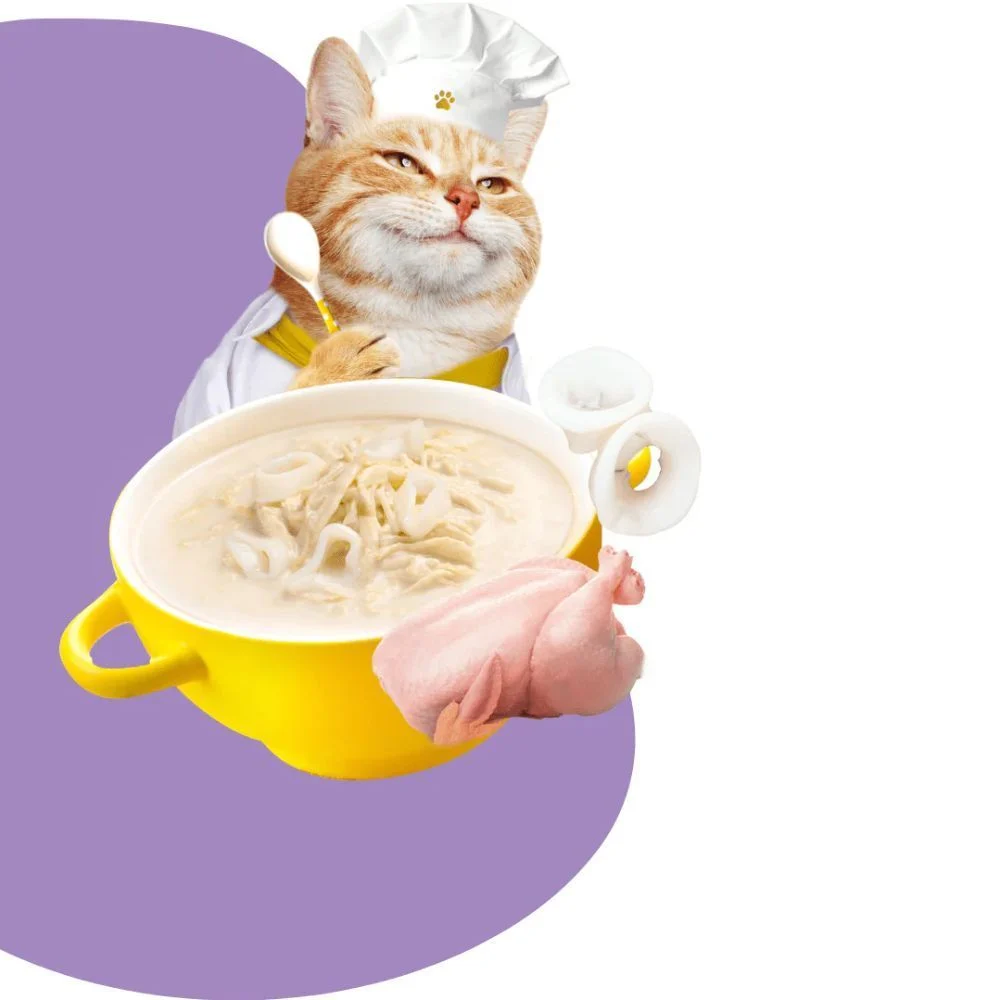 Влажный корм для кошек Moochie Сreamy Broths 40 г - курица и кальмар Влажный корм для кошек Moochie Сreamy Broths 40 г - курица и кальмар