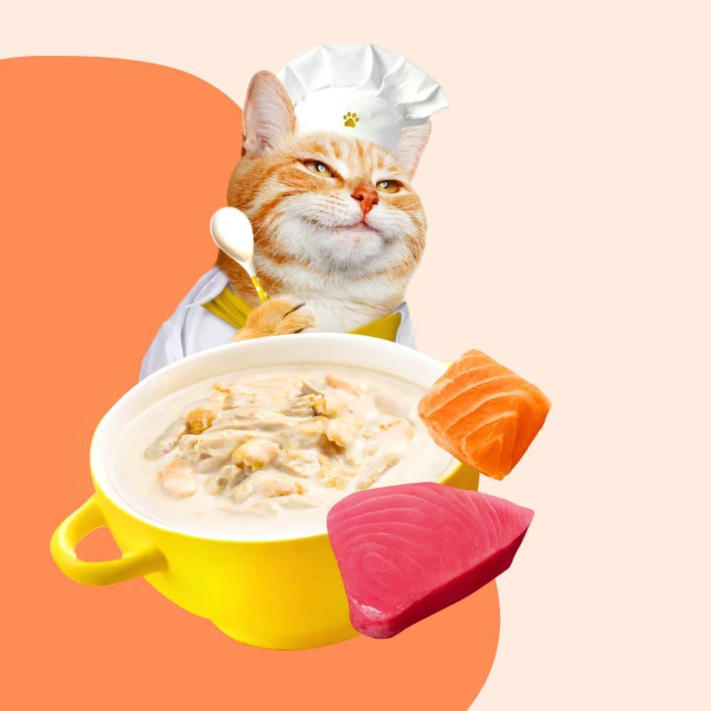Влажный корм для кошек Moochie Сreamy Broths 40 г - тунец и лосось Влажный корм для кошек Moochie Сreamy Broths 40 г - тунец и лосось