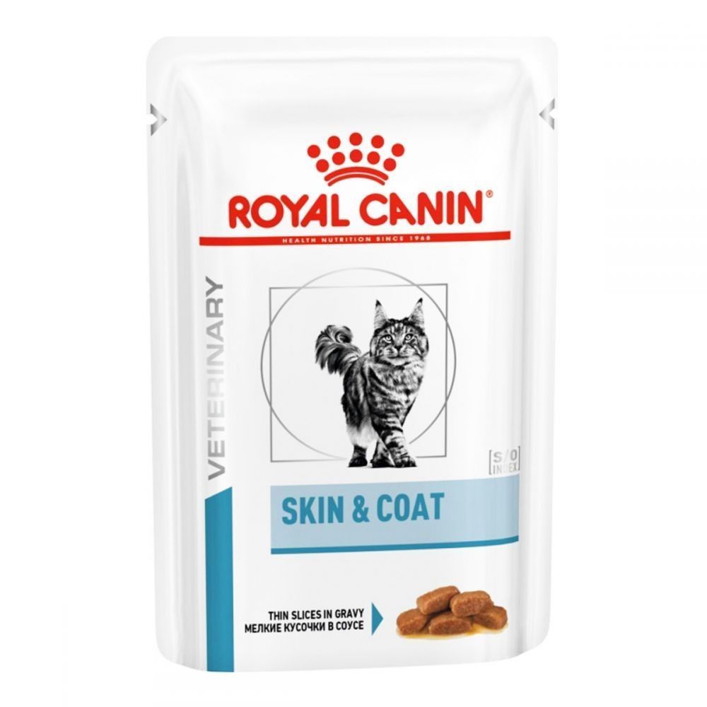 Набір вологого корму для котів Royal Canin Skin & Coat 12 шт х 85 г