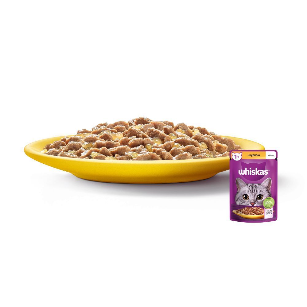 Вологий корм для котів Whiskas 85 г - курка