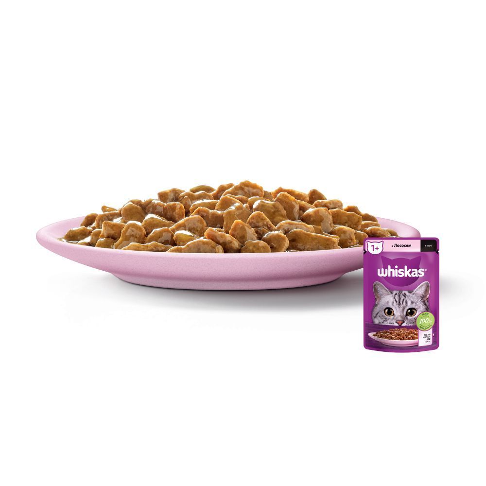 Вологий корм для котів Whiskas 85 г - лосось Вологий корм для котів Whiskas 85 г - лосось