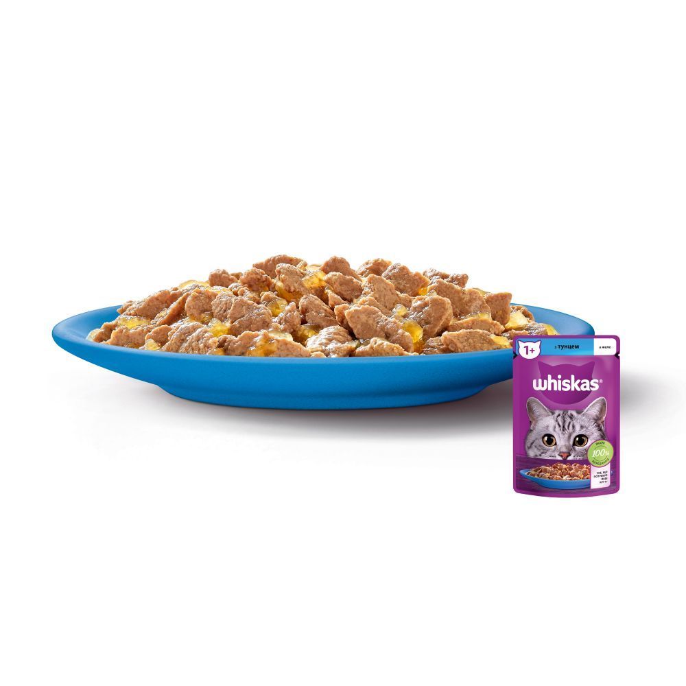 Вологий корм для котів Whiskas 85 г - тунець Вологий корм для котів Whiskas 85 г - тунець