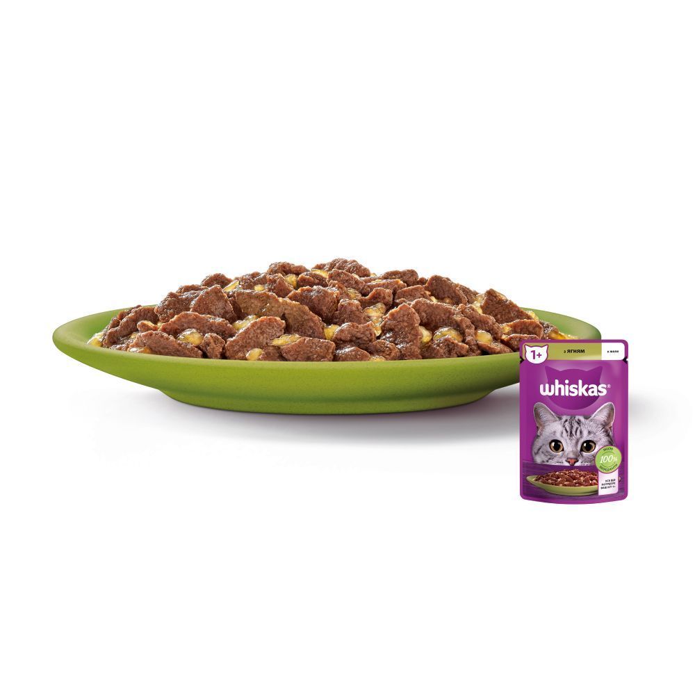 Вологий корм для котів Whiskas 85 г - ягня