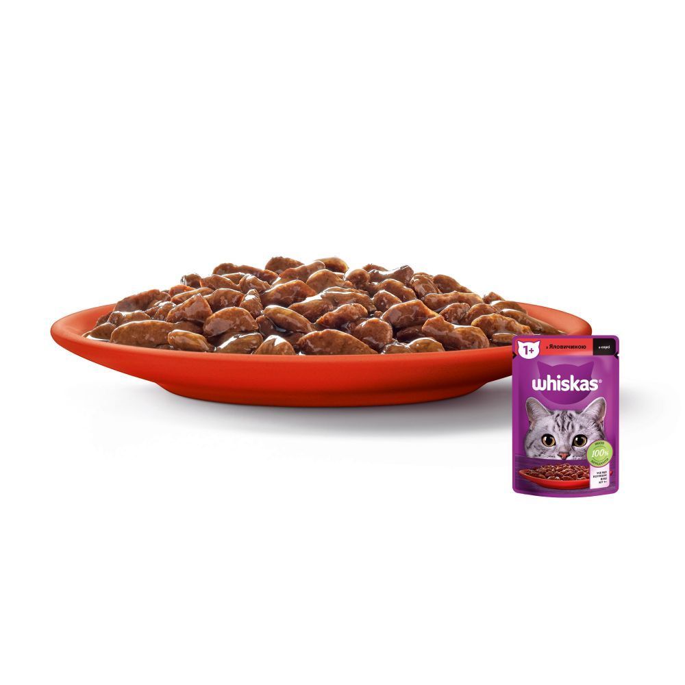 Вологий корм для котів Whiskas 85 г - яловичина Вологий корм для котів Whiskas 85 г - яловичина
