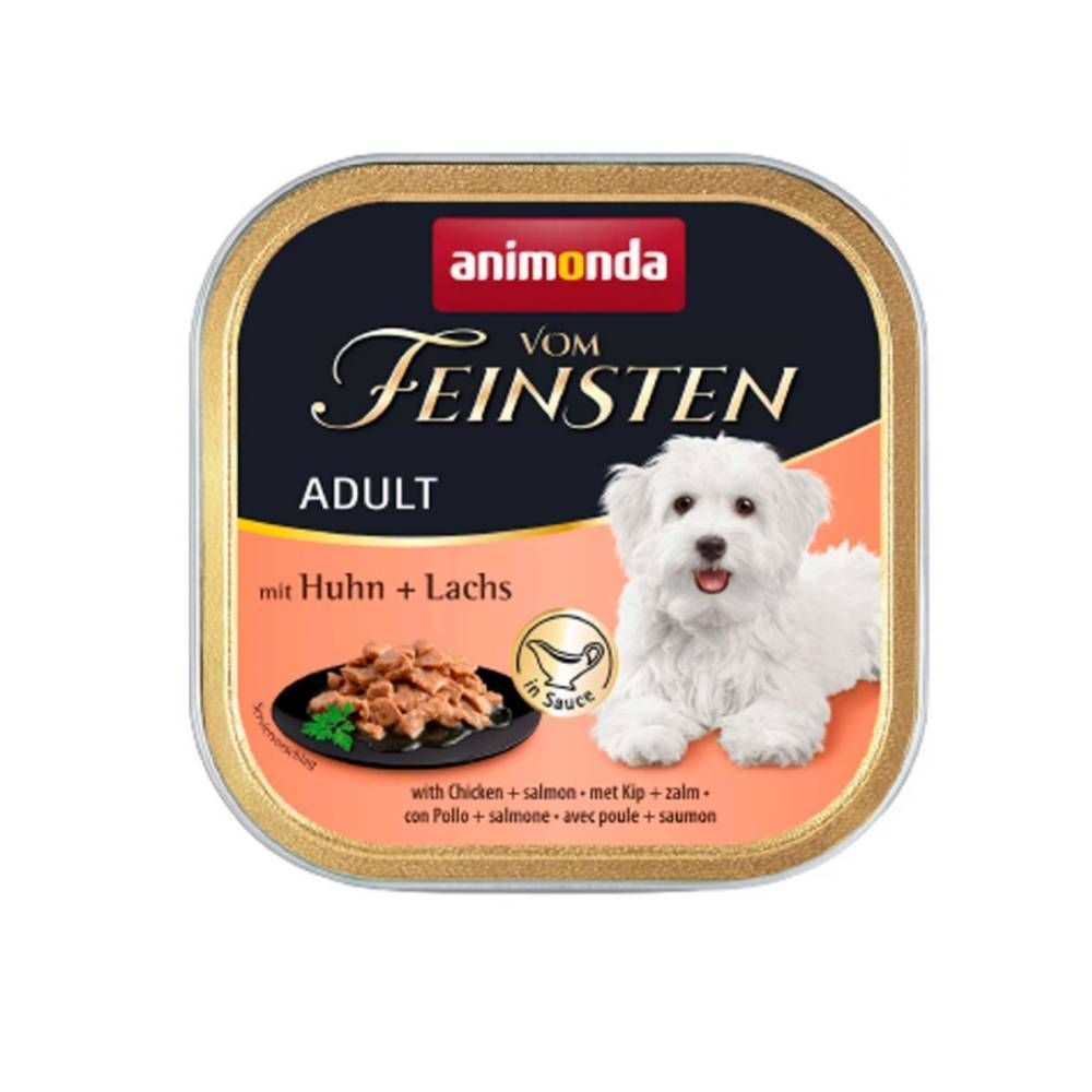 Влажный корм для собак Animonda Vom Feinsten Adult 150 г - курица и лосось Влажный корм для собак Animonda Vom Feinsten Adult 150 г - курица и лосось