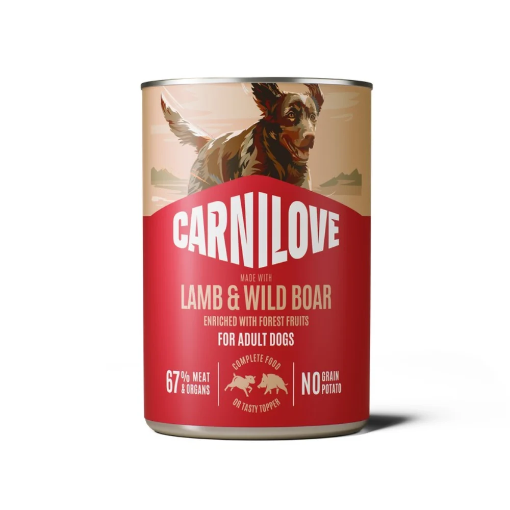 Вологий корм для собак Carnilove Adult Pate 400 г - ягня та дикий кабан