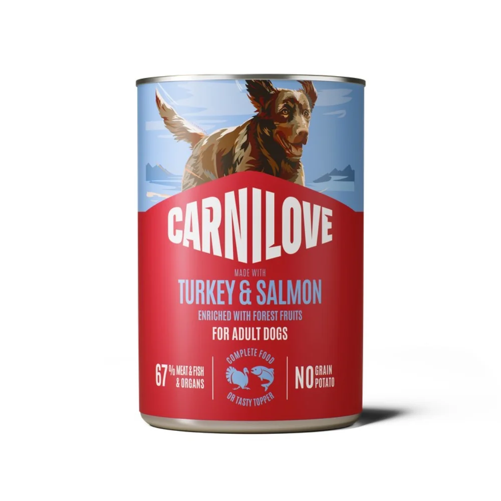 Вологий корм для собак Carnilove Adult Pate 400 г - лосось та індичка