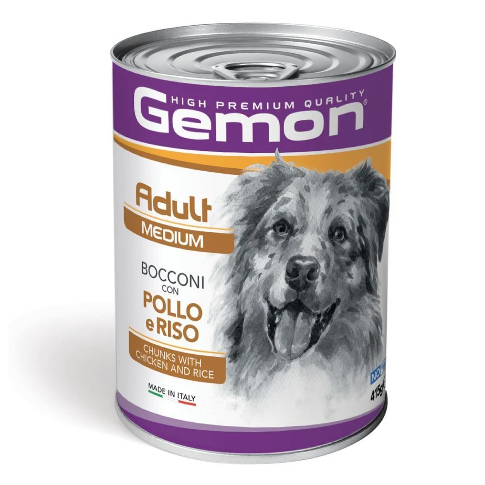 Вологий корм для собак Gemon Medium Breeds Adult 415 г - курка та рис