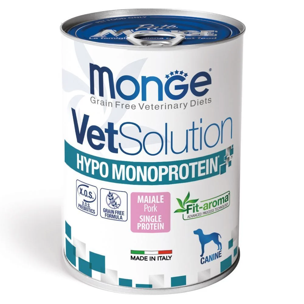 Вологий корм для собак Monge VetSolution Hypo Monoprotein 400 г - свинина
