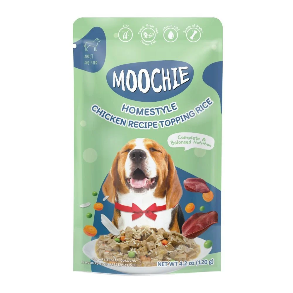 Вологий корм для собак Moochie Homestyle Adult 120 г - курка та рис