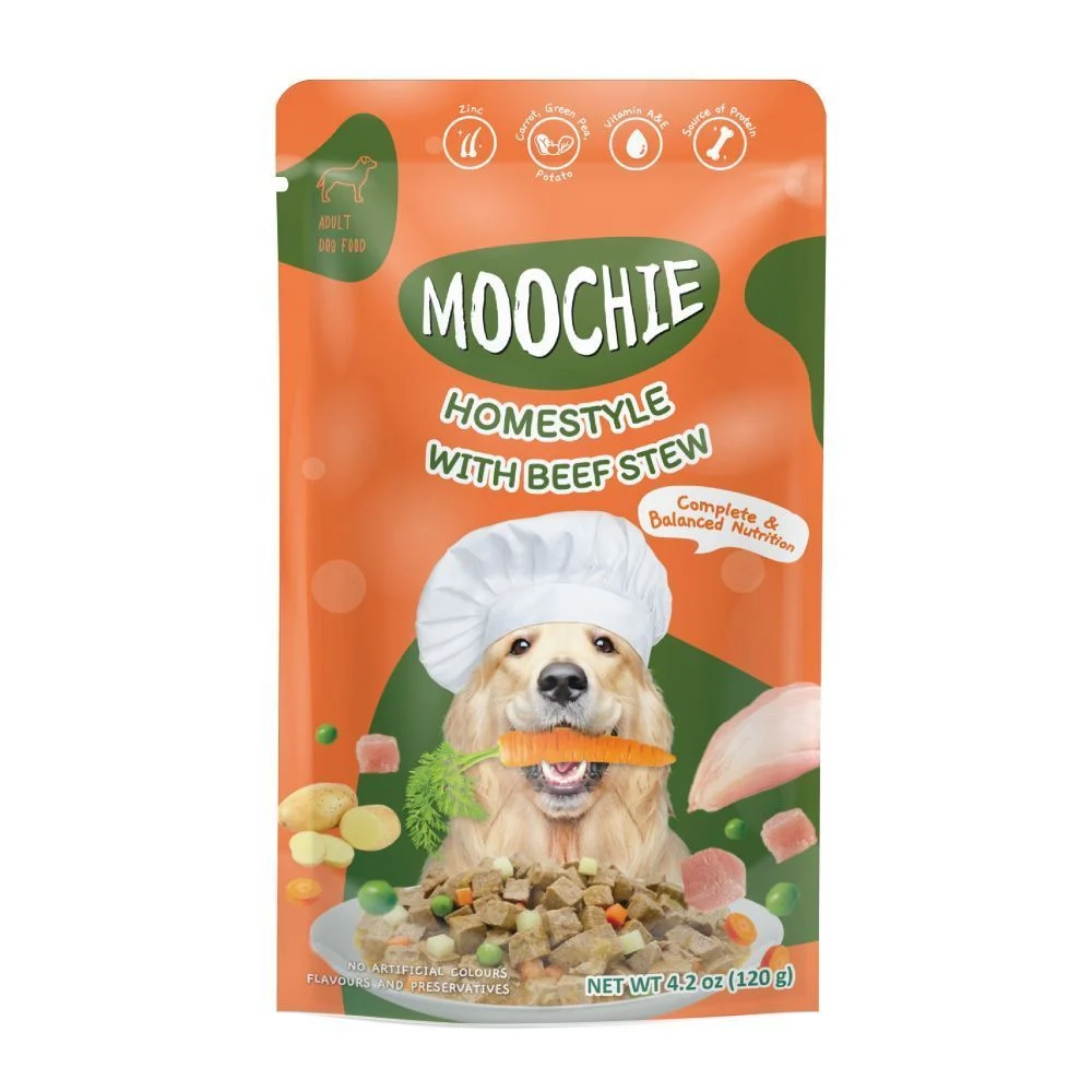 Вологий корм для собак Moochie Homestyle Adult 120 г - яловичина