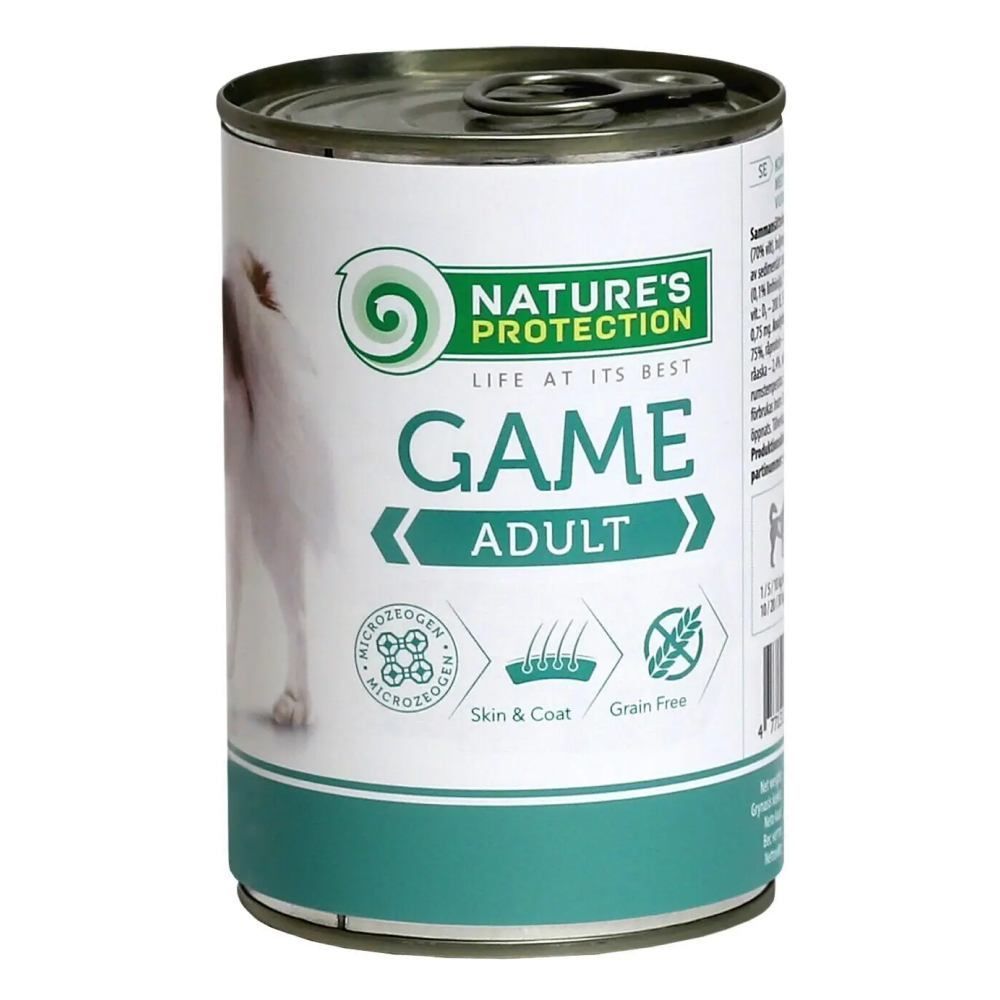 Влажный корм для собак Nature's Protection Adult 800 г - дичь