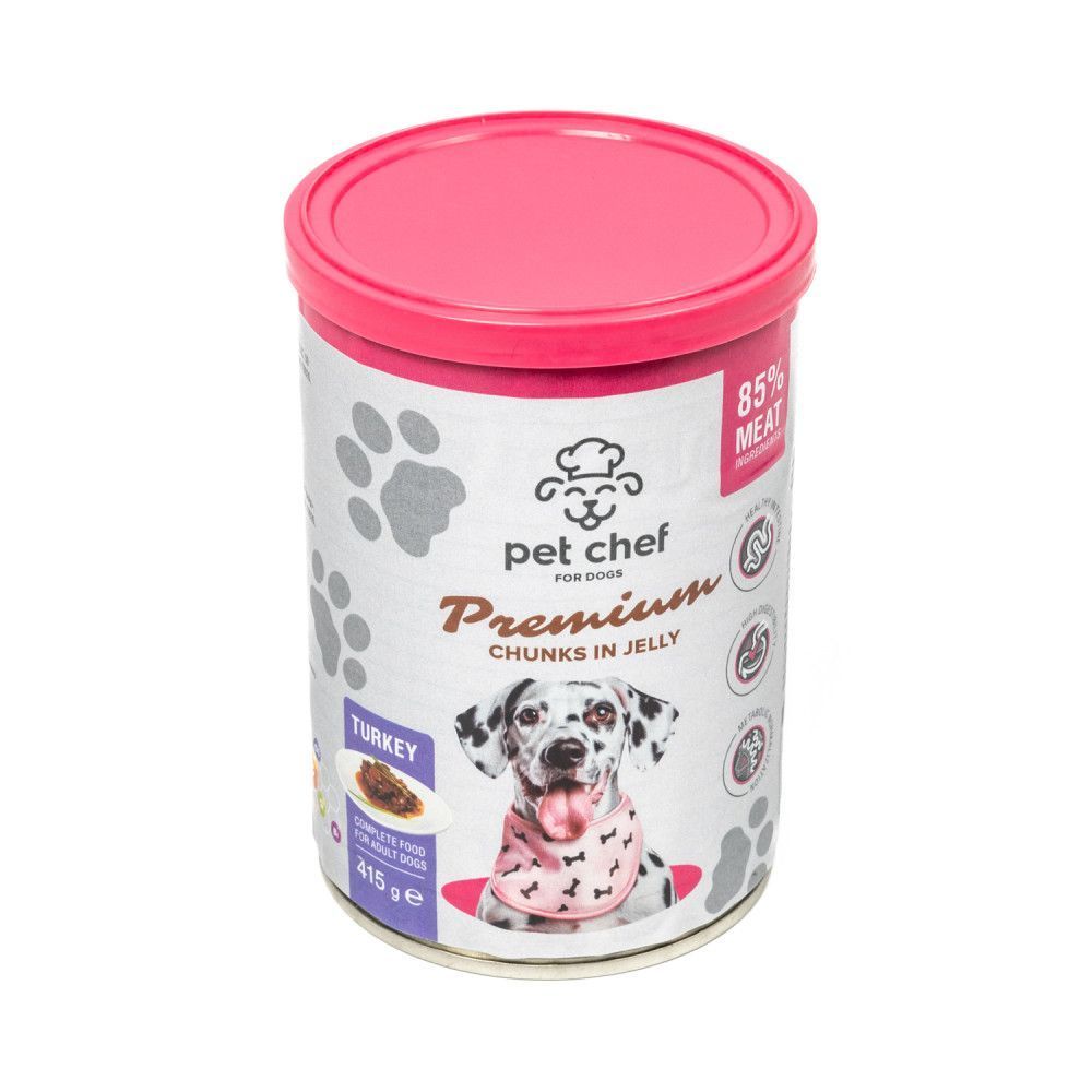 Вологий корм для собак Pet Chef 415 г - індичка