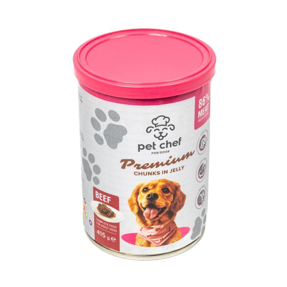 Вологий корм для собак Pet Chef 415 г - яловичина