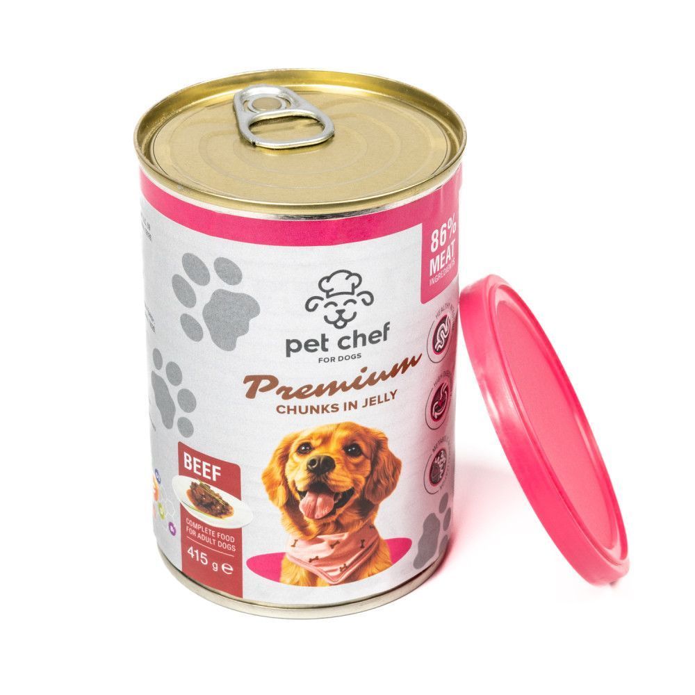 Вологий корм для собак Pet Chef 415 г - яловичина