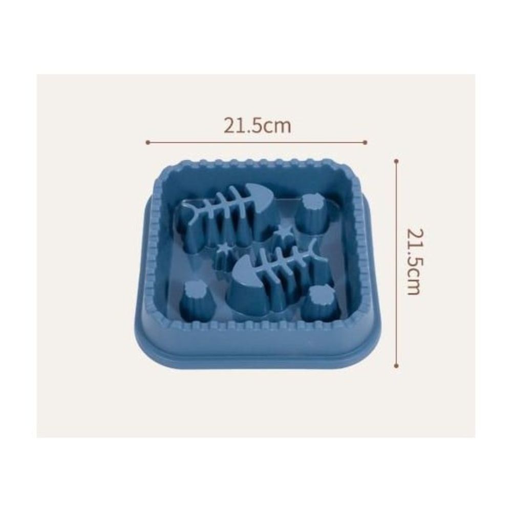 WahoPet Slow Feeder Рыбка миска для кошек 200 мл - голубой WahoPet Slow Feeder Рыбка миска для кошек 200 мл - голубой