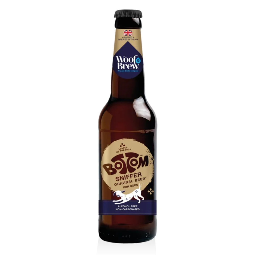 Woof & Brew Bottom Sniffer Beer полезная добавка пиво для собак 330 мл - курица