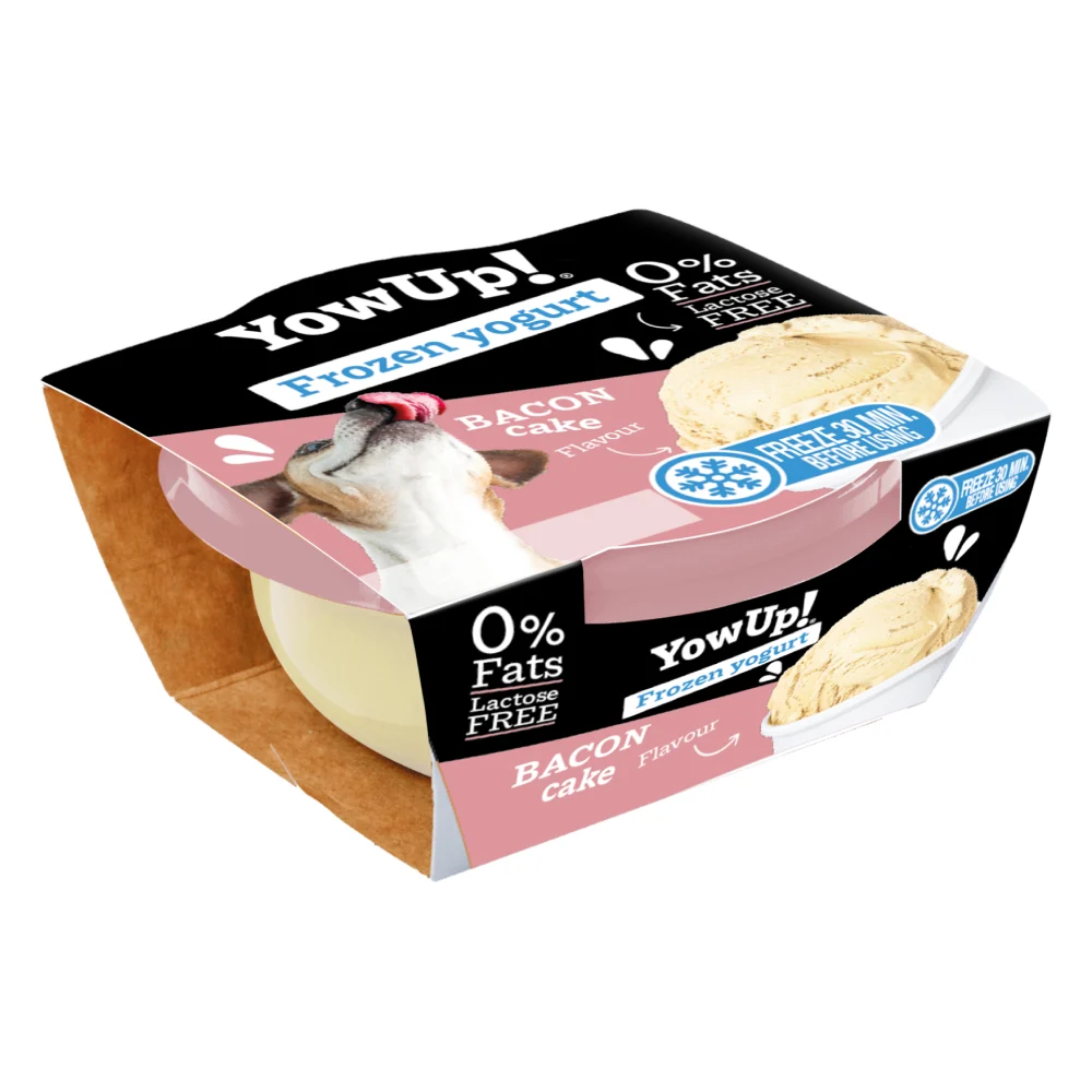 Йогурт для собак YowUp Frozen Yogurt Bacon Cake 110 г - торт з беконом Йогурт для собак YowUp Frozen Yogurt Bacon Cake 110 г - торт з беконом