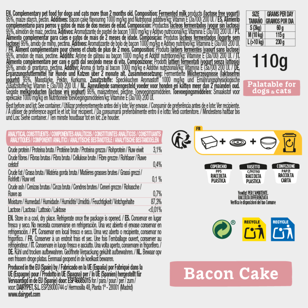 Йогурт для собак YowUp Frozen Yogurt Bacon Cake 110 г - торт з беконом Йогурт для собак YowUp Frozen Yogurt Bacon Cake 110 г - торт з беконом