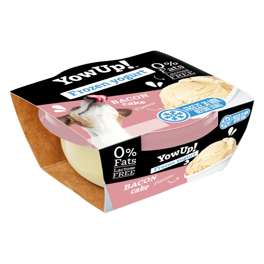 Йогурт для собак YowUp Frozen Yogurt Bacon Cake 110 г - торт з беконом Йогурт для собак YowUp Frozen Yogurt Bacon Cake 110 г - торт з беконом
