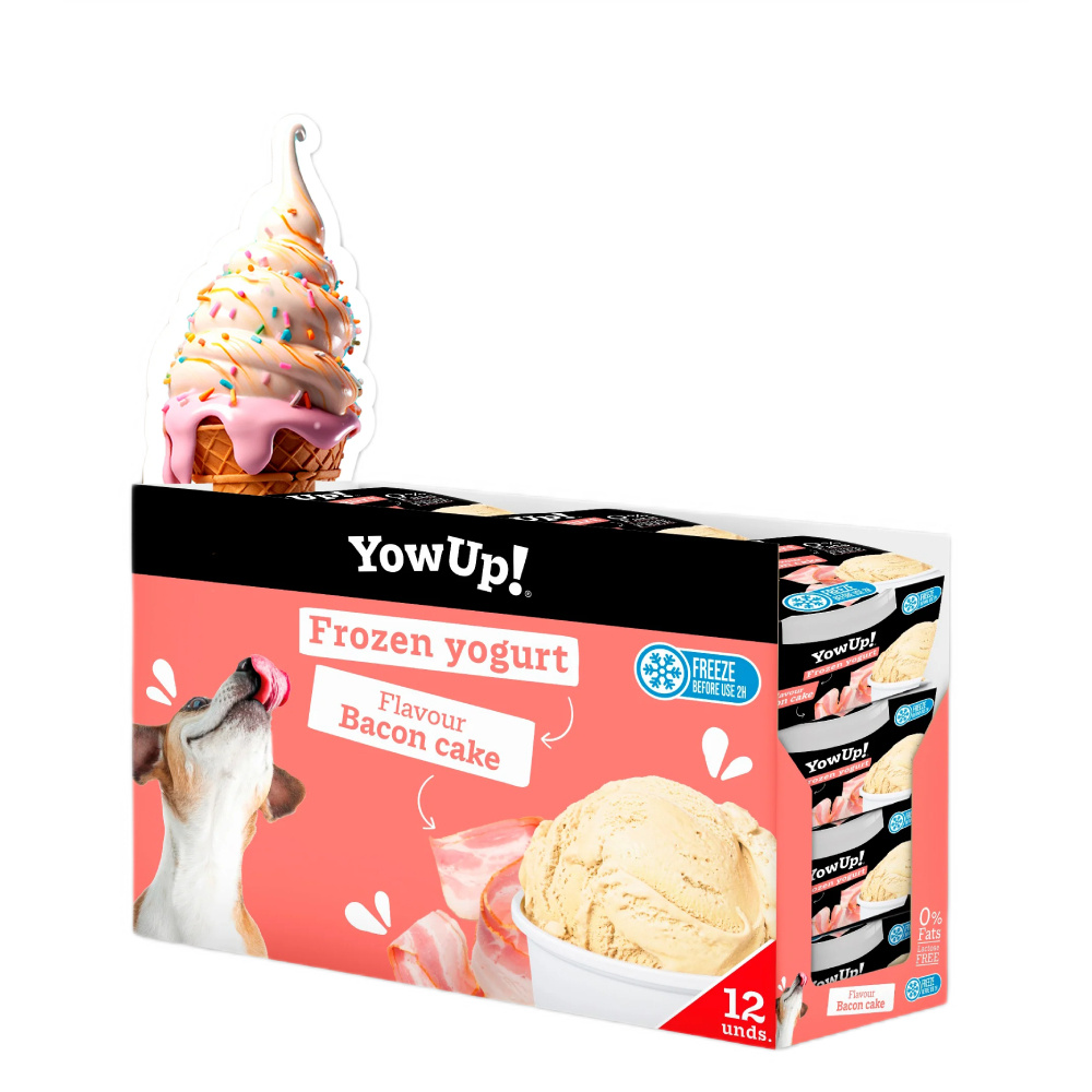 Йогурт для собак YowUp Frozen Yogurt Bacon Cake 110 г - торт з беконом Йогурт для собак YowUp Frozen Yogurt Bacon Cake 110 г - торт з беконом