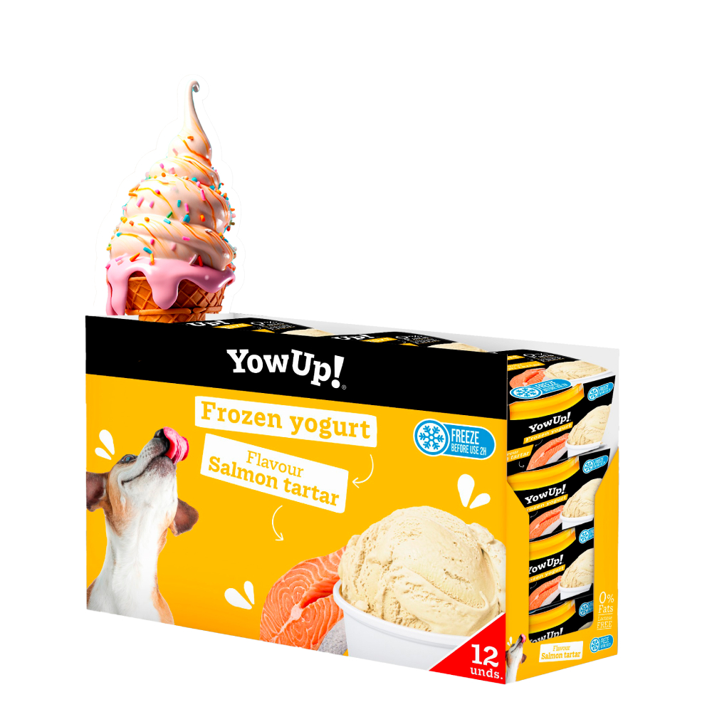 Йогурт для собак YowUp Frozen Yogurt Salmon Tartar 110 г - тартар з лосося Йогурт для собак YowUp Frozen Yogurt Salmon Tartar 110 г - тартар з лосося