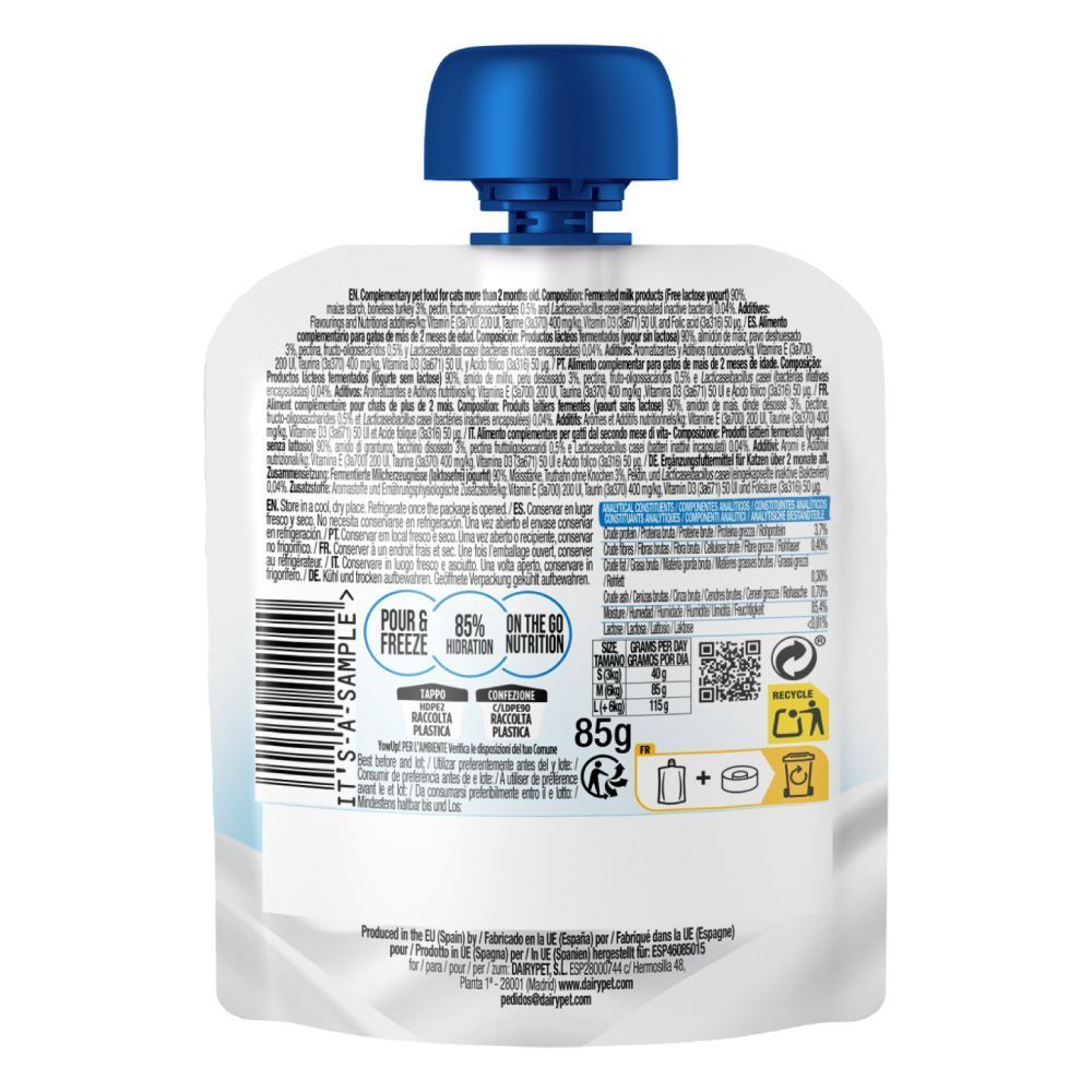 Йогурт для котів YowUp Yogurt L.Casei Turkey 85 г - індичка та пробіотики Йогурт для котів YowUp Yogurt L.Casei Turkey 85 г - індичка та пробіотики