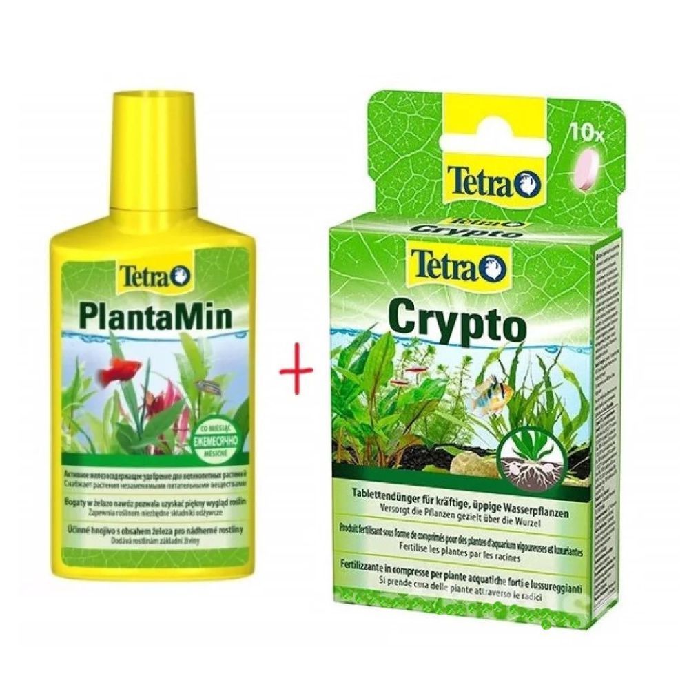 Засіб для рослин Tetra PlantaMin 500 мл + Crypto 10 шт Засіб для рослин Tetra PlantaMin 500 мл + Crypto 10 шт