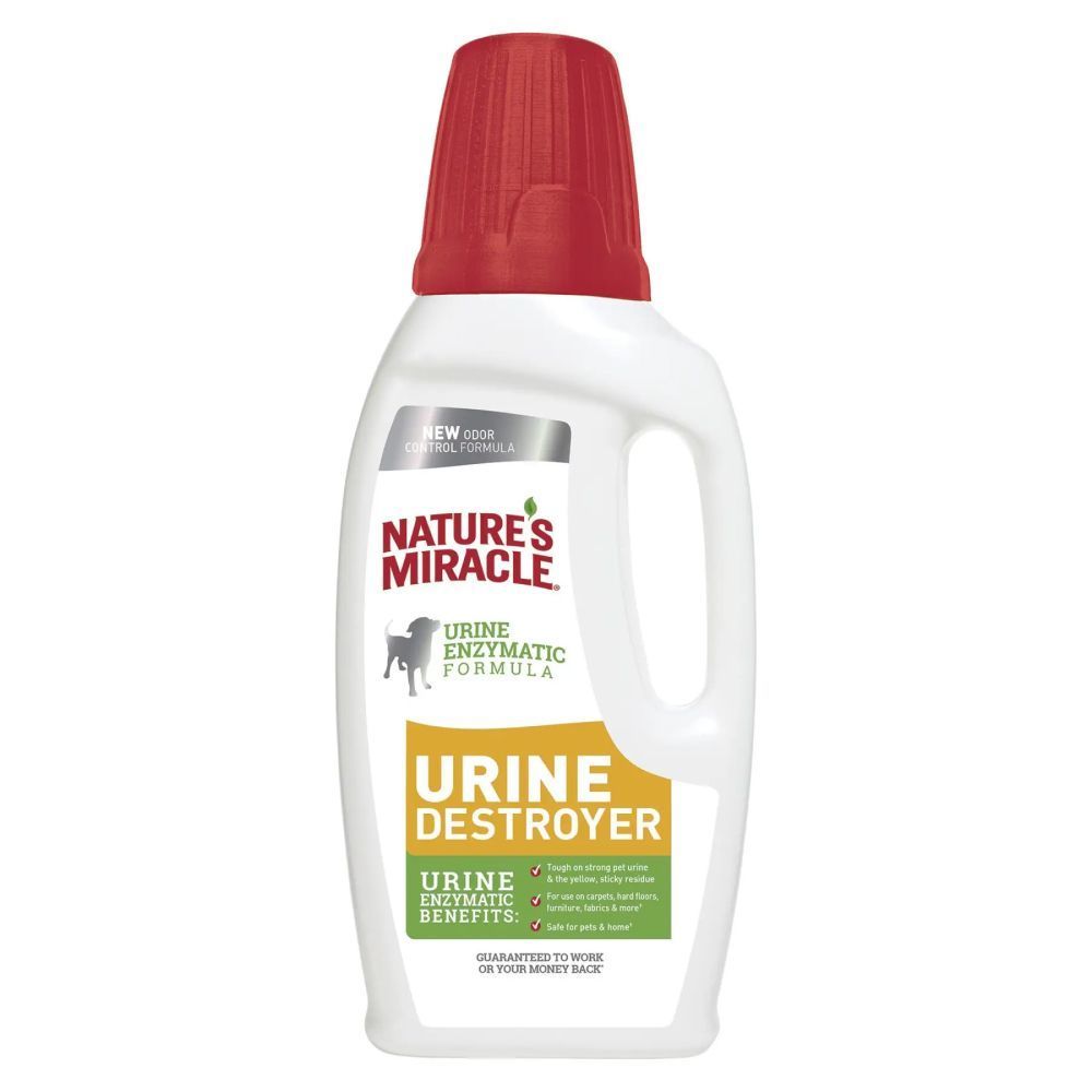 Знищувач Nature's Miracle «Urine Destroyer» для видалення плям і запахів від сечі собак 946 мл Знищувач Nature's Miracle «Urine Destroyer» для видалення плям і запахів від сечі собак 946 мл